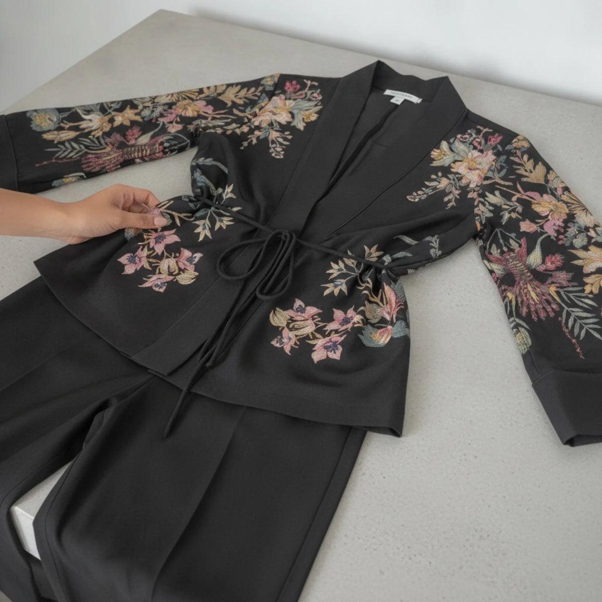 Ensemble Kimono Imprimé & Pantalon Large Femme