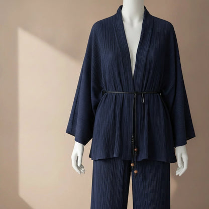 Ensemble 2 pièces kimono & pantalon plissé AACHOAE