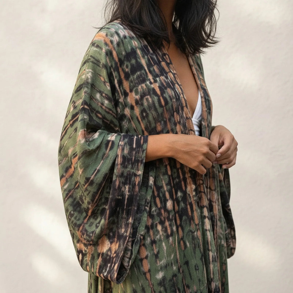 Kimono de Plage Bohème Imprimé Femme