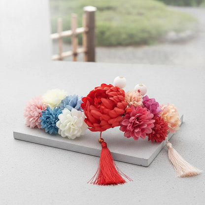 Accessoires Cheveux Japonais Fleur Hortensia