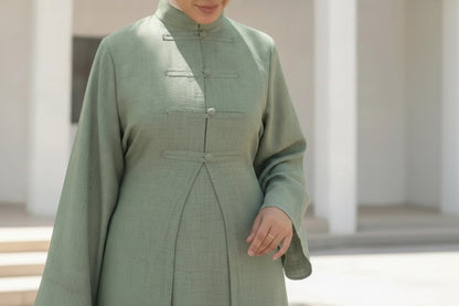 Abaya Deux Pièces Élégante Style Dubaï & Turc