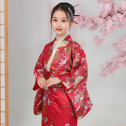 Kimono Fille Sakura - Style Japonais Fleuri