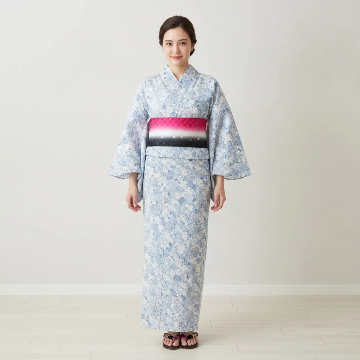 Ceinture Yukata Hanhaba Obi Réglable Double Face