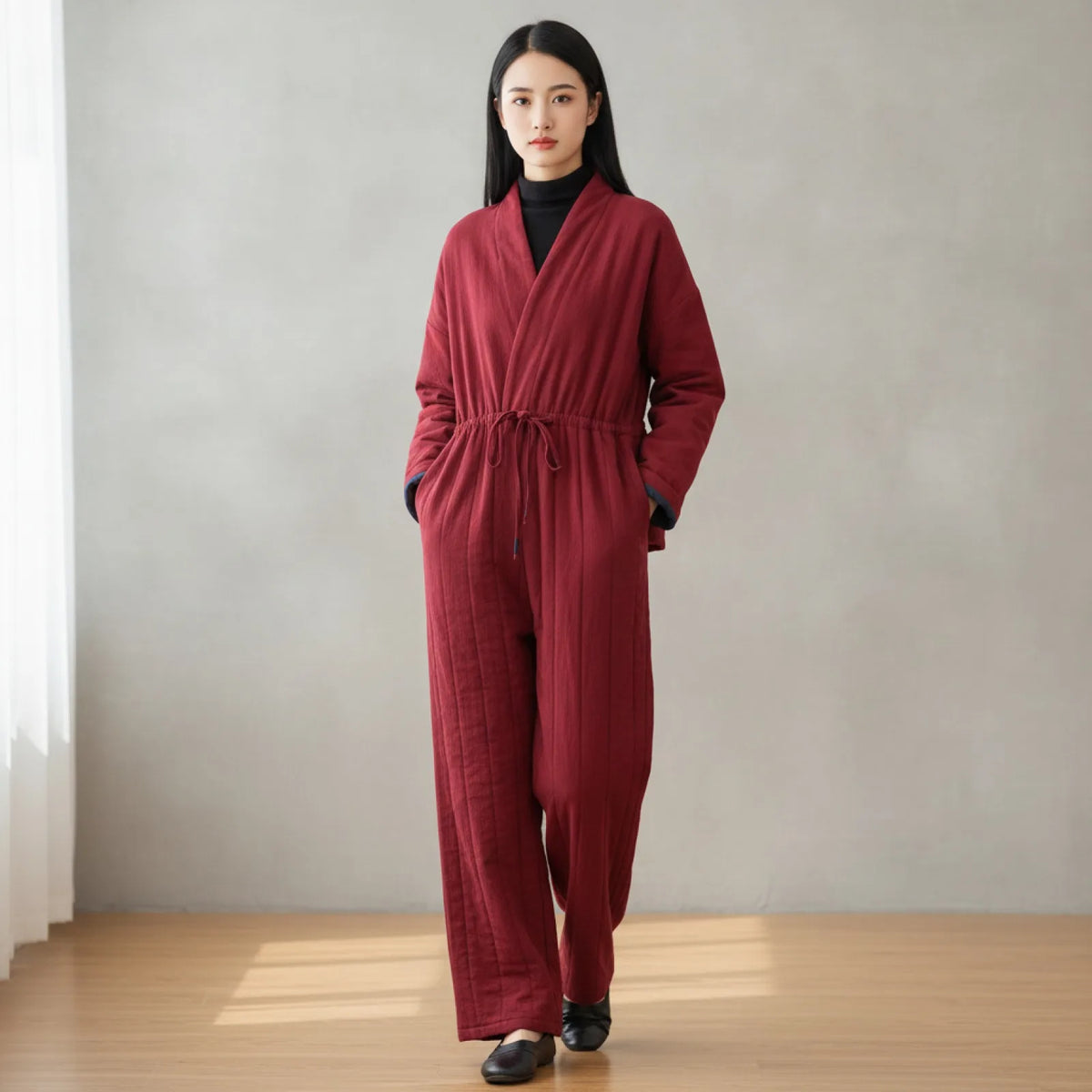 Combinaison Kimono Hiver Matelassée Coton