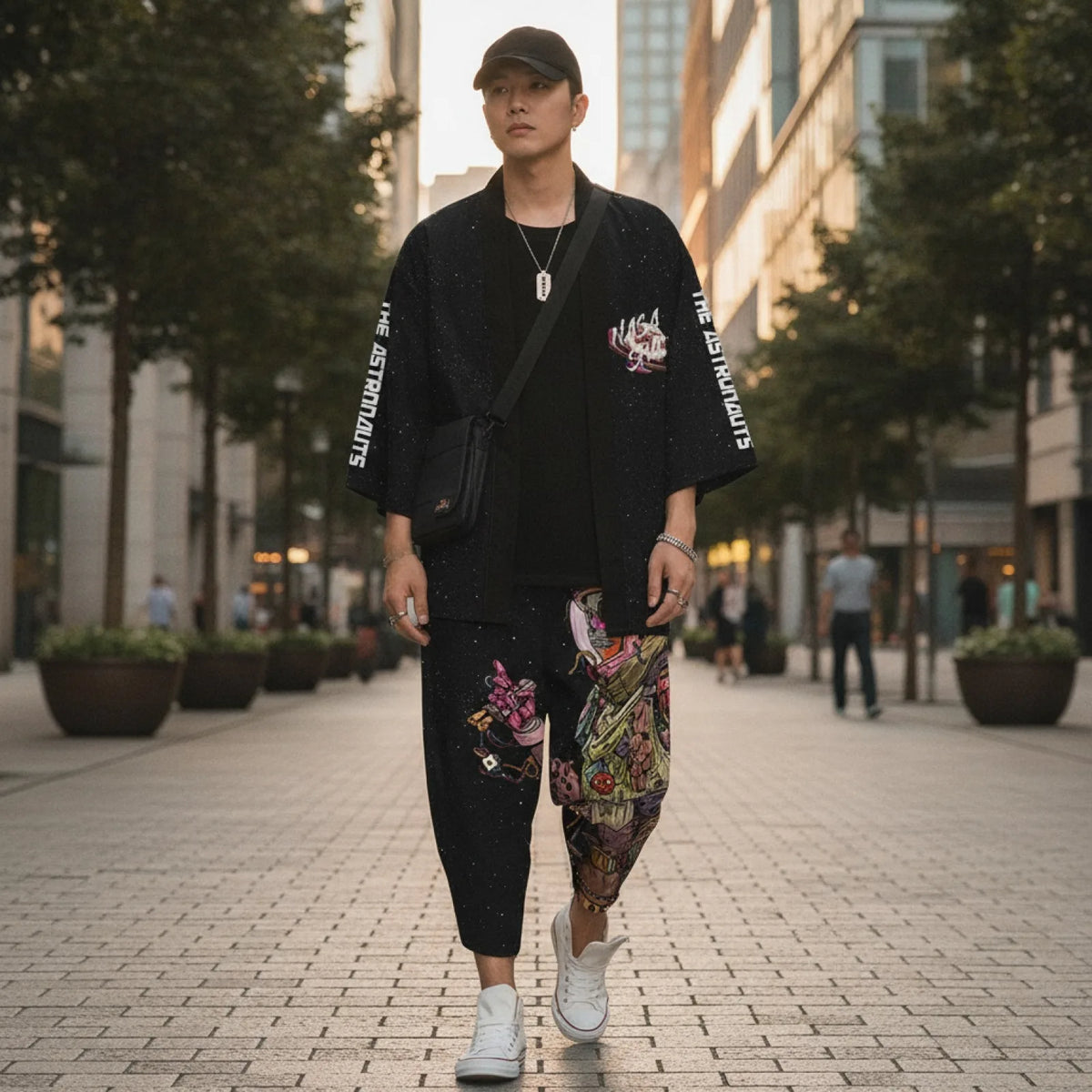 Pantalon Kimono Homme Imprimé Astronome