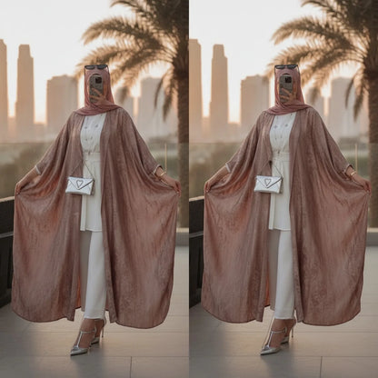 Abaya Kimono Satin Brillant Luxe