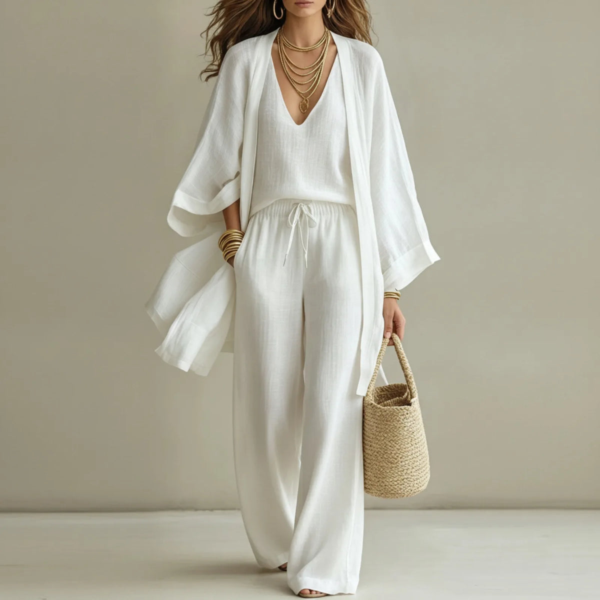 Ensemble 3 Pièces Été Chic Femme