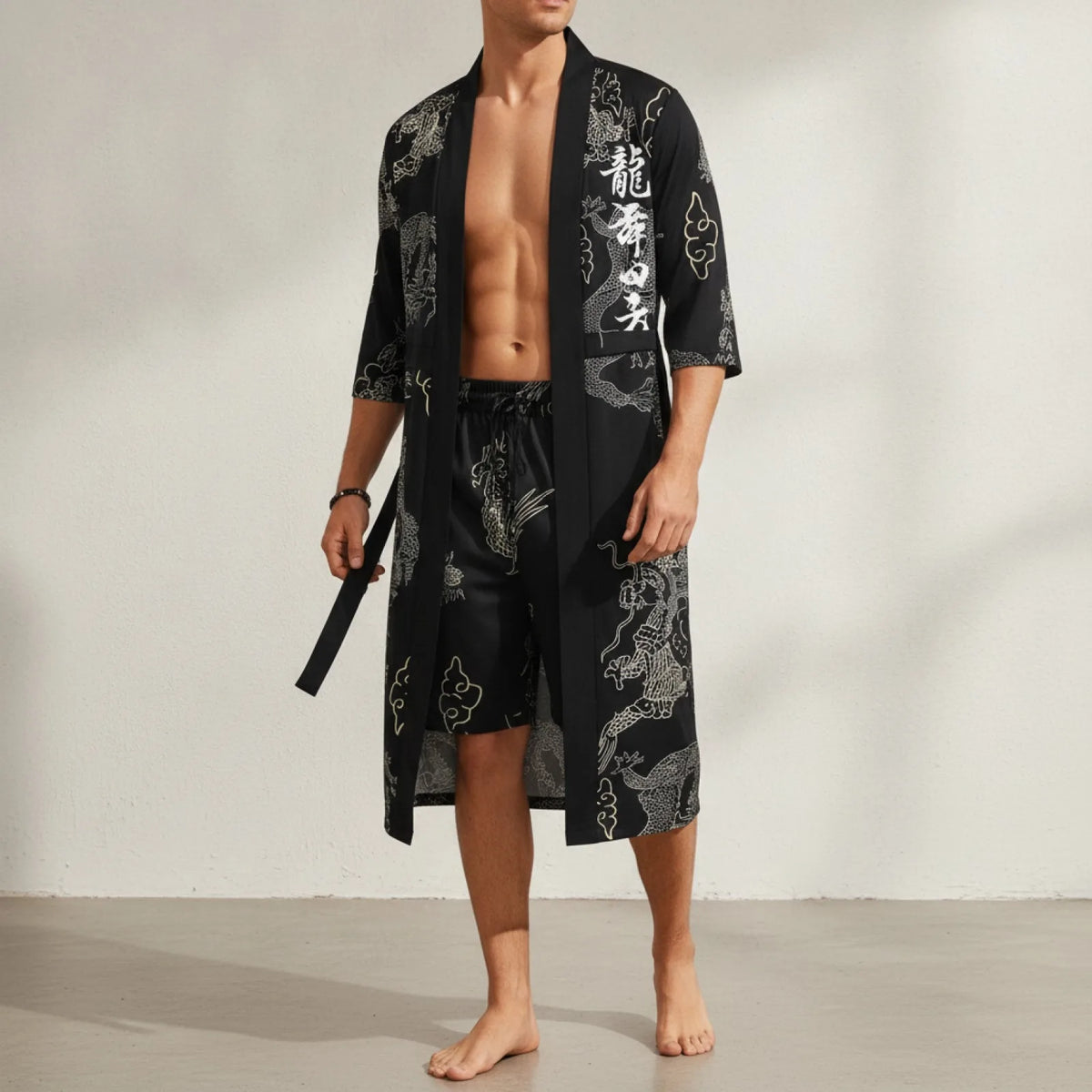 Ensemble Kimono & Short Dragon Dance Homme