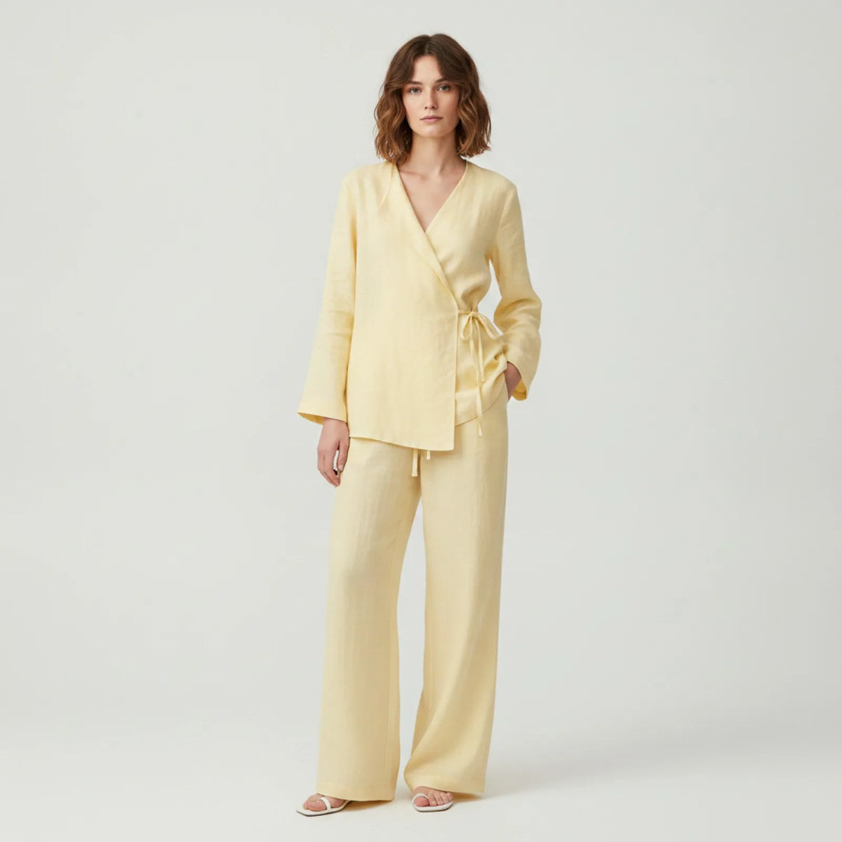 Ensemble Kimono & Pantalon Large Femme Chic & Confortable