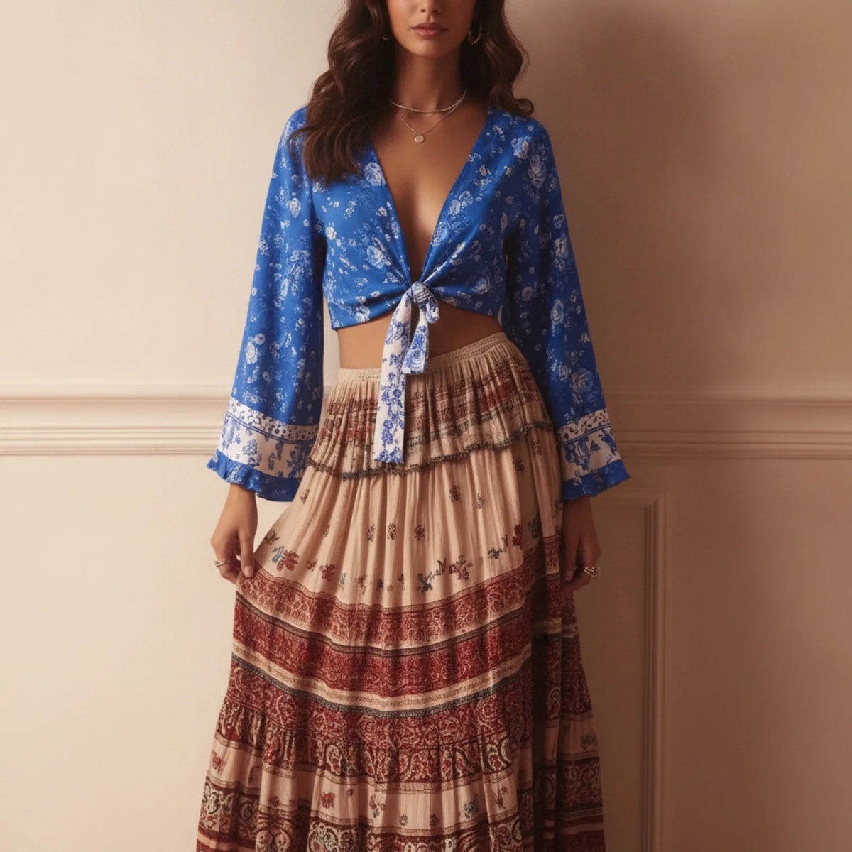 Kimono Bohème Chic Court - Style Estival & Volants