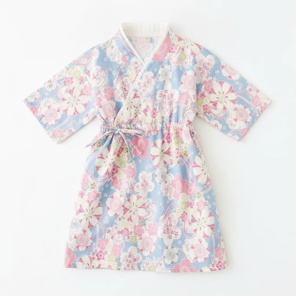 Kimono Yukata Enfant Coton Doux Style Japonais