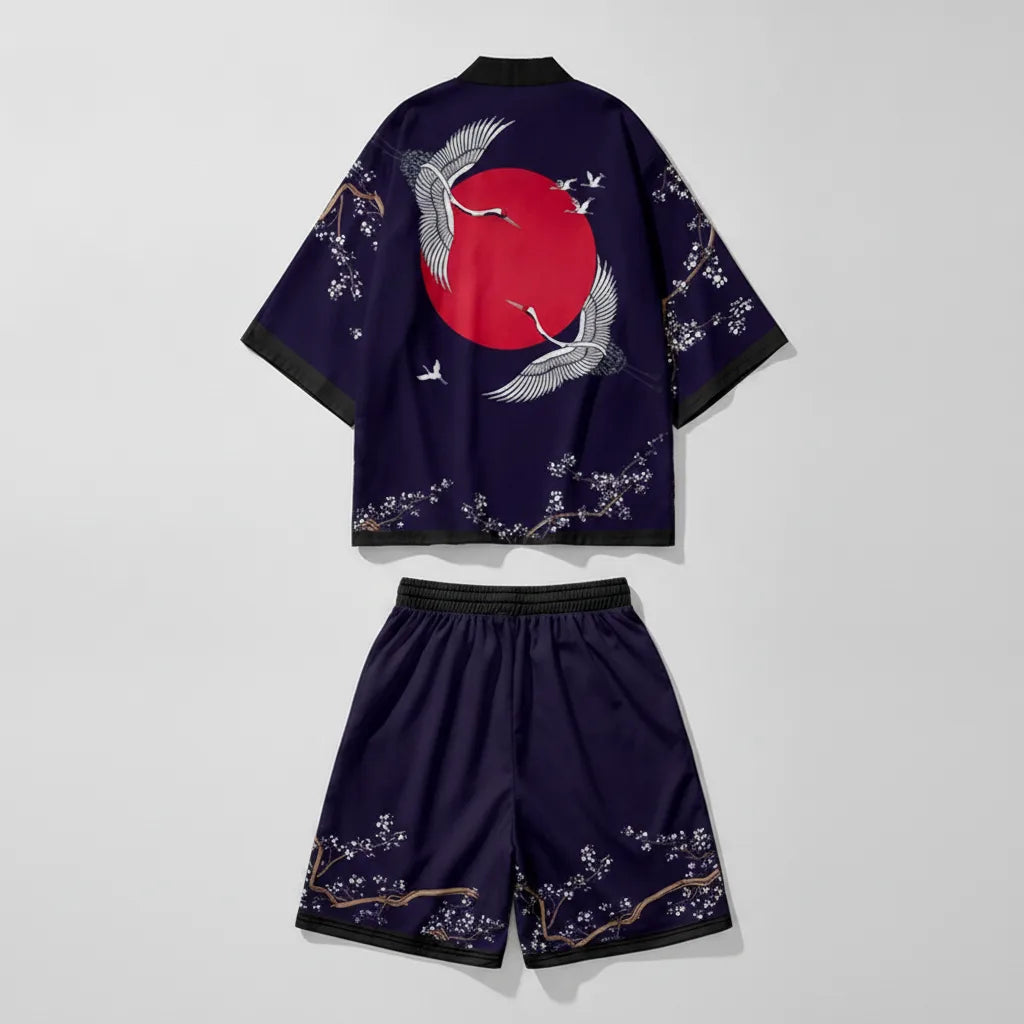 Ensemble Kimono Haori & Short Enfant Style Japonais