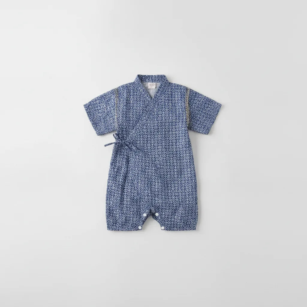Kimono Bébé Fille Fleur - Barboteuse Style Japonais