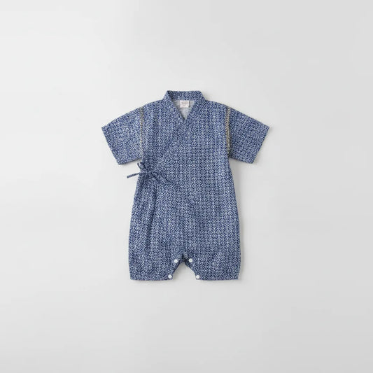 Kimono Bébé Fille Fleur - Barboteuse Style Japonais