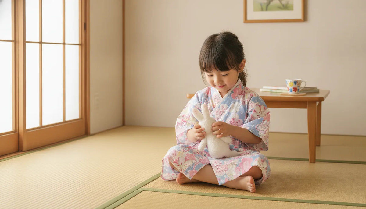 Kimono Yukata Enfant Coton Doux Style Japonais