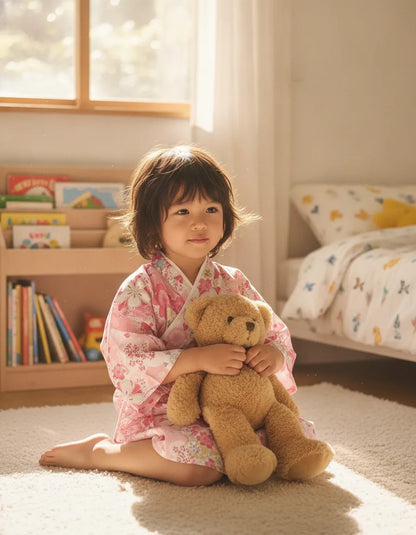 Kimono Yukata Enfant Coton Doux Style Japonais