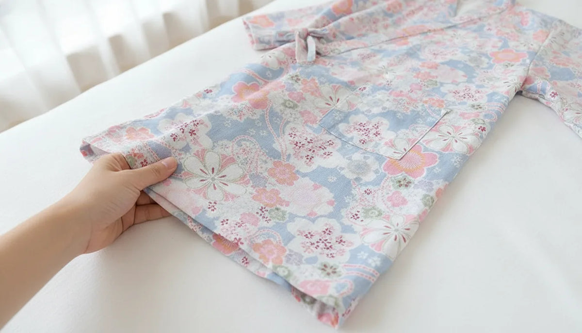 Kimono Yukata Enfant Coton Doux Style Japonais