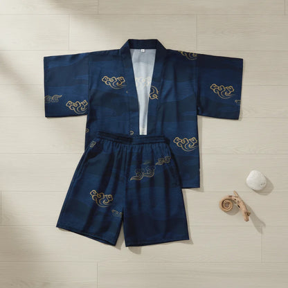 Ensemble Kimono Haori & Short Enfant Style Japonais
