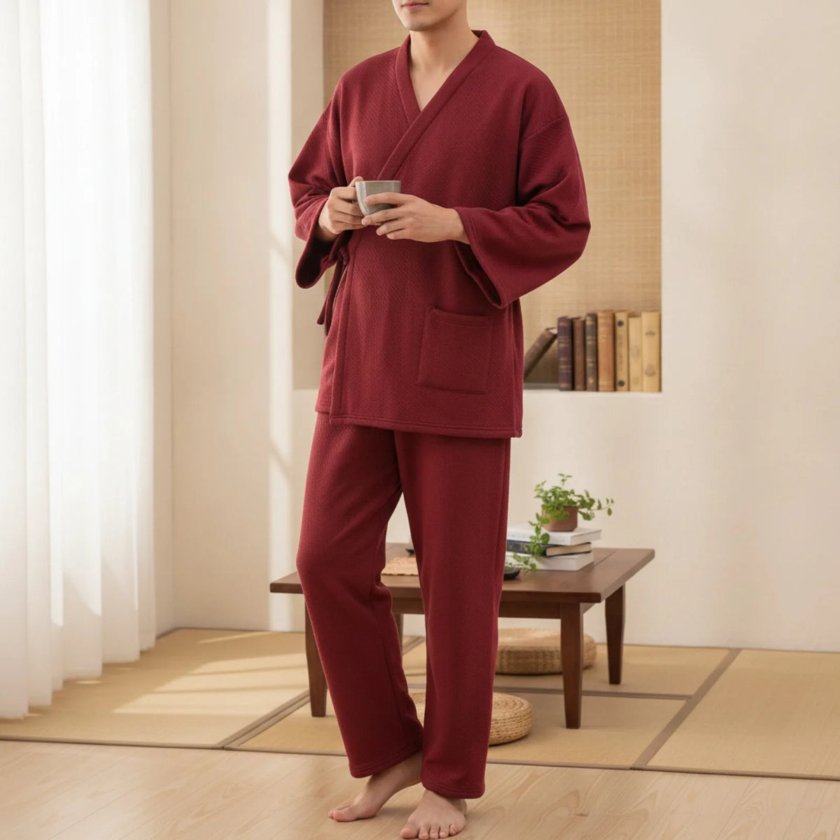 Kimono Japonais Homme 2 Pièces Confort & Style