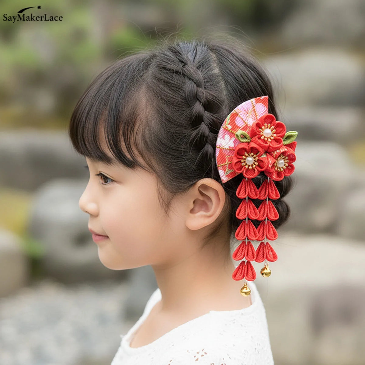 Ensemble Kimono Japonais Enfant Motif Floral