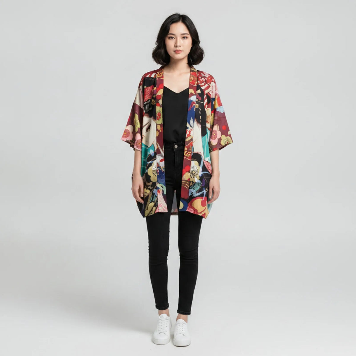Kimono Haori Femme : Style Japonais Streetwear