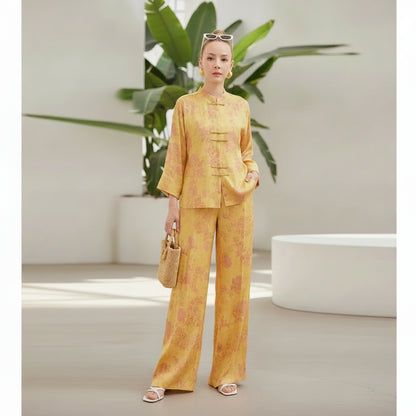 Ensemble KONDALA : Kimono & Pantalon Large Bohème Chic