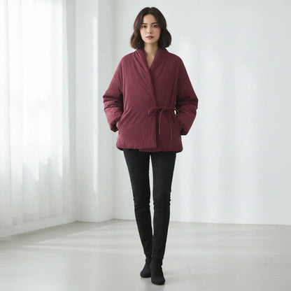 Manteau Kimono Bouffant Coton Femme