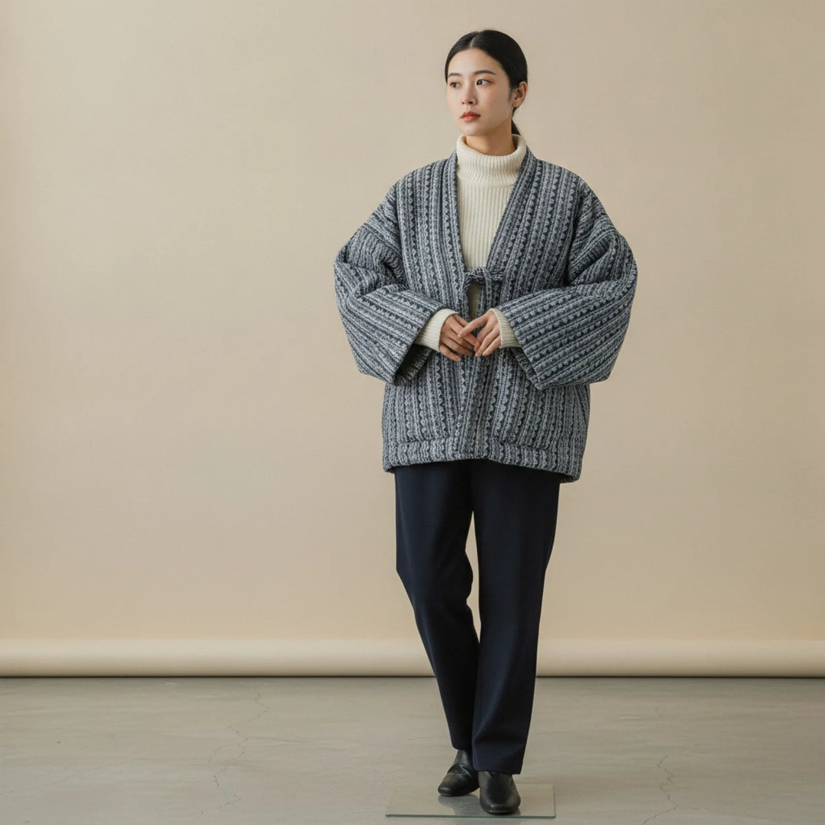 Manteau Haori Rétro Japonais en Coton