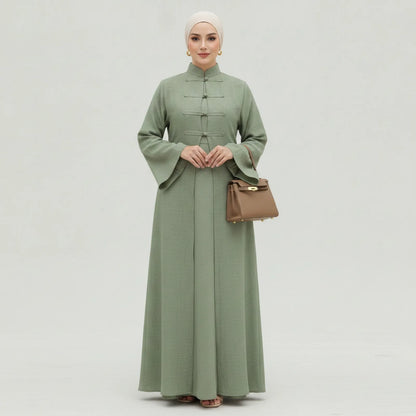 Abaya Deux Pièces Élégante Style Dubaï & Turc