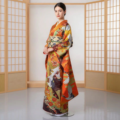 Robe Kimono Florale Japonaise Élégante