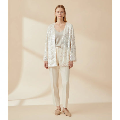 Veste Kimono Pailletée YENKYE Femme